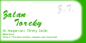 zalan toreky business card